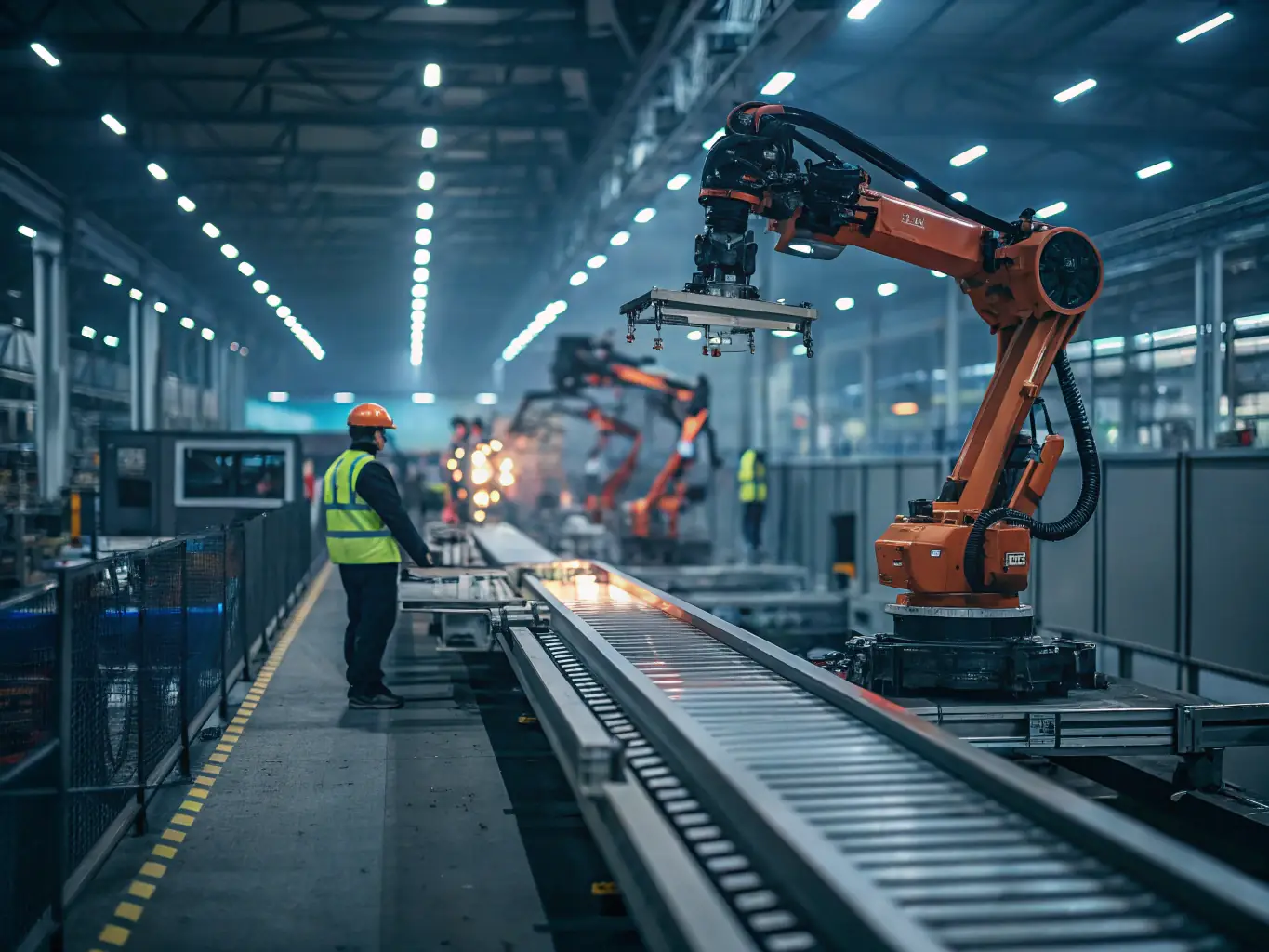A successful industrial automation project, showcasing improved efficiency and safety in a manufacturing environment, reflecting the tangible benefits of Virelix Engineering Group's solutions.
